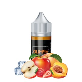 Saltica Olimpia Salt Likit: Elma, Şeftali, Çilek ve Buzlu Meyve Aroması