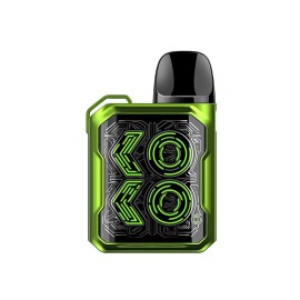 Uwell Caliburn GK2 Pod Mod yeşil renkli, fütüristik tasarımlı elektronik sigara.