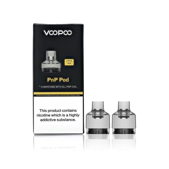 Voopoo PNP 2'li 2ml Kartuş Seti, Şeffaf Yedek Atomizer Tank