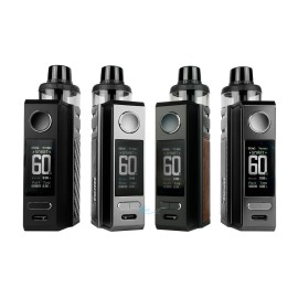 Voopoo Drag E60 Pod Mod çeşitleri, siyah ve gri renk seçenekleri.