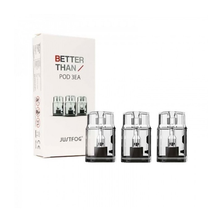 Justfog Better Than Pod 3EA Kartuş Seti Şeffaf Yedek Tank