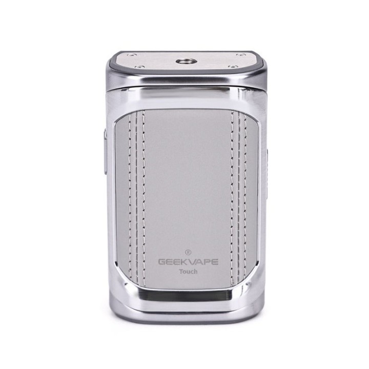 GeekVape T200 Pod Mod Gümüş renkli, şık, dokunmatik ekranlı elektronik sigara.