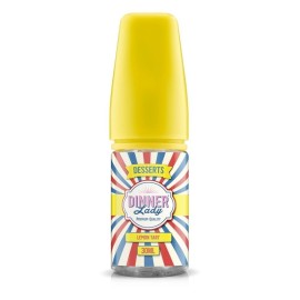 Dinner Lady Lemon Tart Salt Likit 30ml, sarı kapaklı, tatlı aromalı.