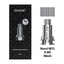 Smok Nord MTL 0.8Ω Mesh Coil Gümüş Yedek Kartuş Atomizer Başlık