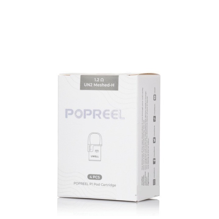 Uwell Popreel P1 Pod Kartuş 1.2Ω UN2 Meshed-H 4 Adet Beyaz Kutu