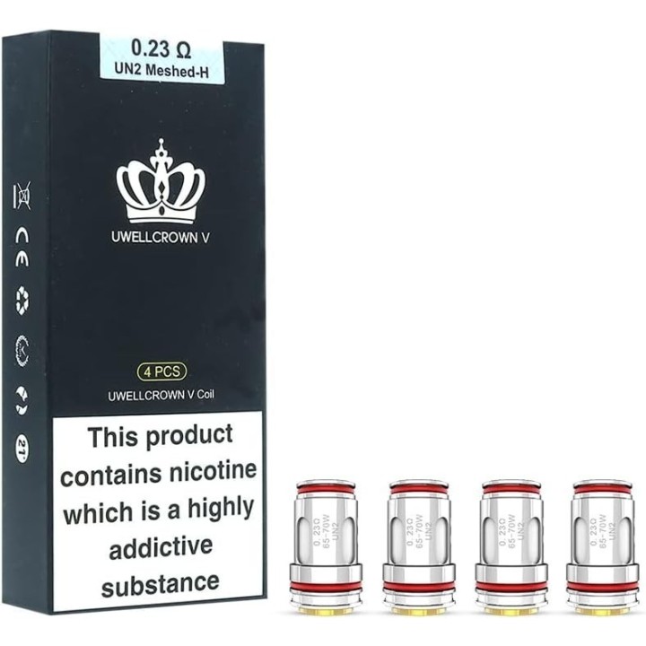 Uwell Crown V 0.23Ω UN2 Mesh-H Coil (4 Adet)