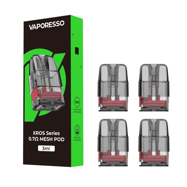 Vaporesso XROS 0.7ohm Mesh Pod Kartuş 3ml (Kutu İçeriği)