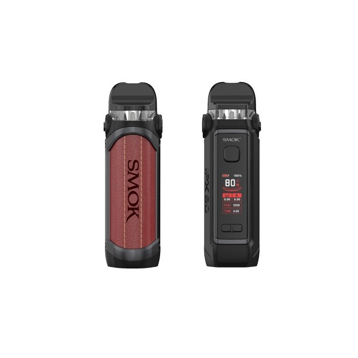 Smok IPX 80 Pod Mod Kırmızı Deri Kaplama Dijital Ekranlı