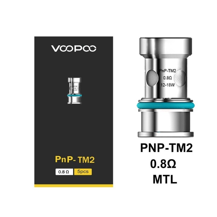 Voopoo PnP-TM2 MTL Coil 0.8 Ohm (5 Adet)