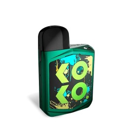 Uwell Koko Prime Pod Mod yeşil graffiti desenli elektronik sigara.