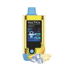 Saltica Digital 20000 Banana Ice kullan at elektronik sigara altın mavi