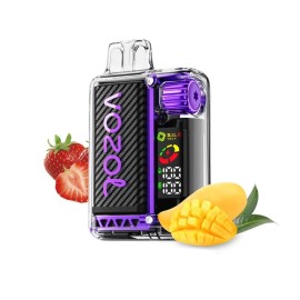 Vozol Vista 20000 Kullan At, Çilek Mango, mor detaylı elektronik sigara.