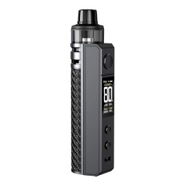 Voopoo Drag H80s Kit Pod Mod Gri, karbon fiber detaylı, 80W.