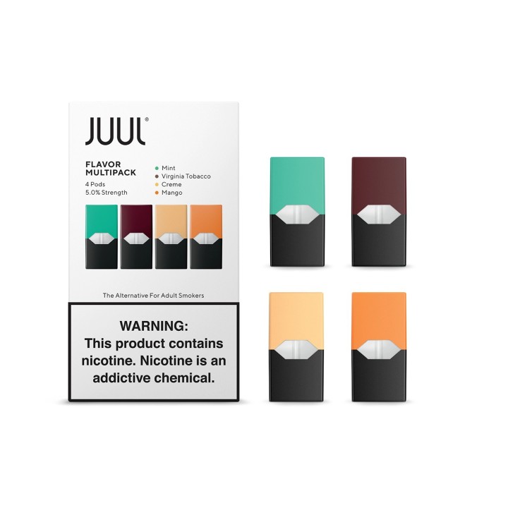 Juul Flavor Multipack 5% Pod Kartuşları Mint, Mango, Creme, Tütün