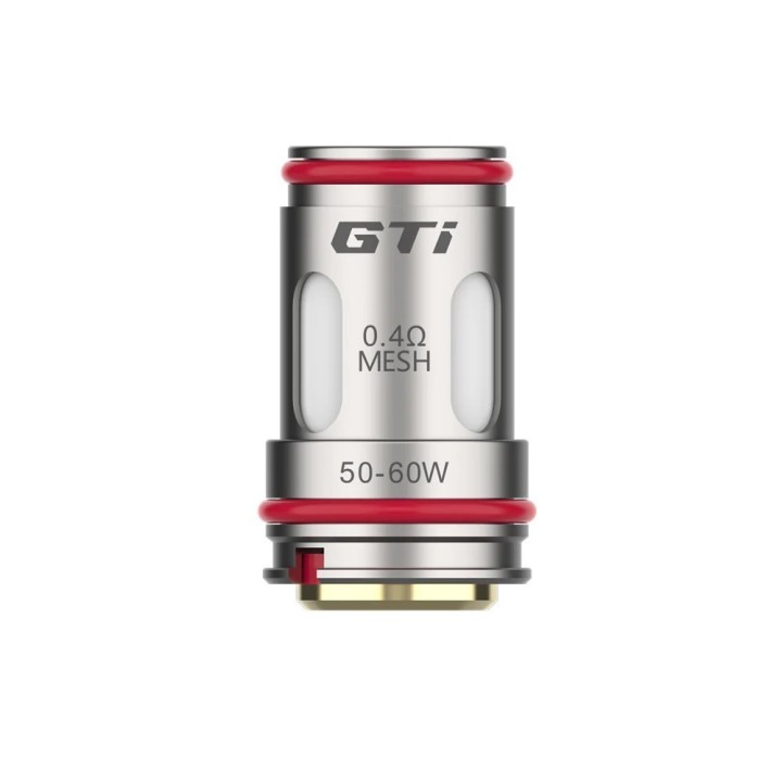 Vaporesso GTi 0.4Ω Mesh Coil 50-60W, kırmızı O-ringli yedek parça.