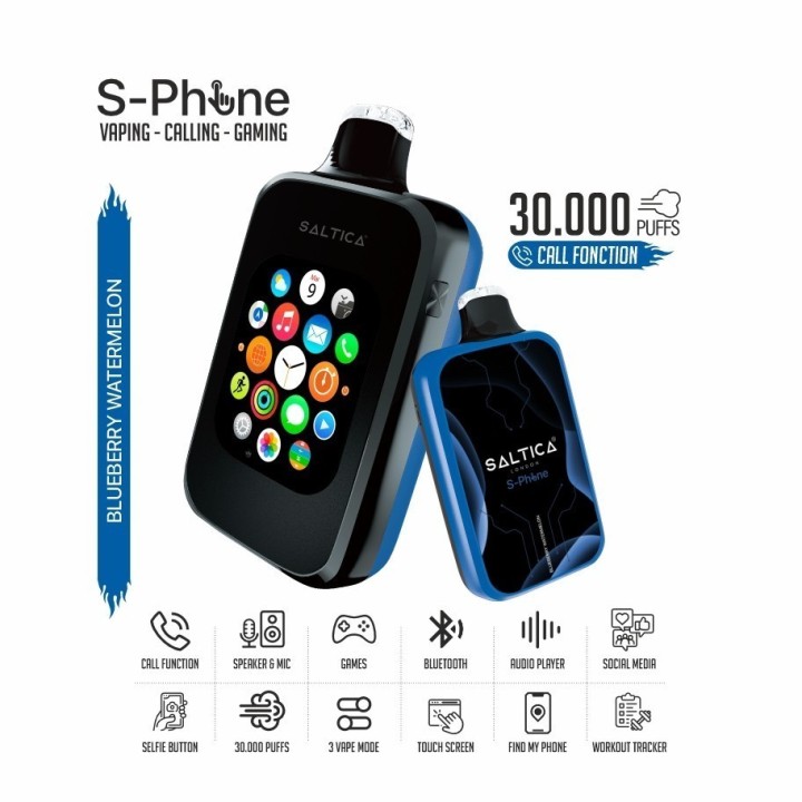 Saltica SPhone 30000 Blueberry Watermelon Kullan At Elektronik Sigara