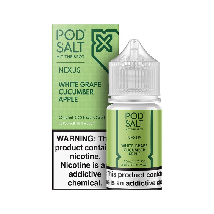 Pod Salt White Grape Cucumber Apple Salt Likit | Pod Salt Pod