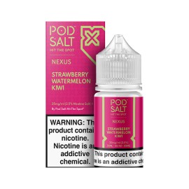 Pod Salt Strawberry Watermelon Kiwi Salt Likit 25mg Nikotin Kutulu Şişe