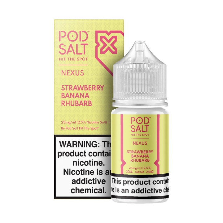 Pod Salt Strawberry Banana Rhubarb Salt Likit | Pod Salt Pod