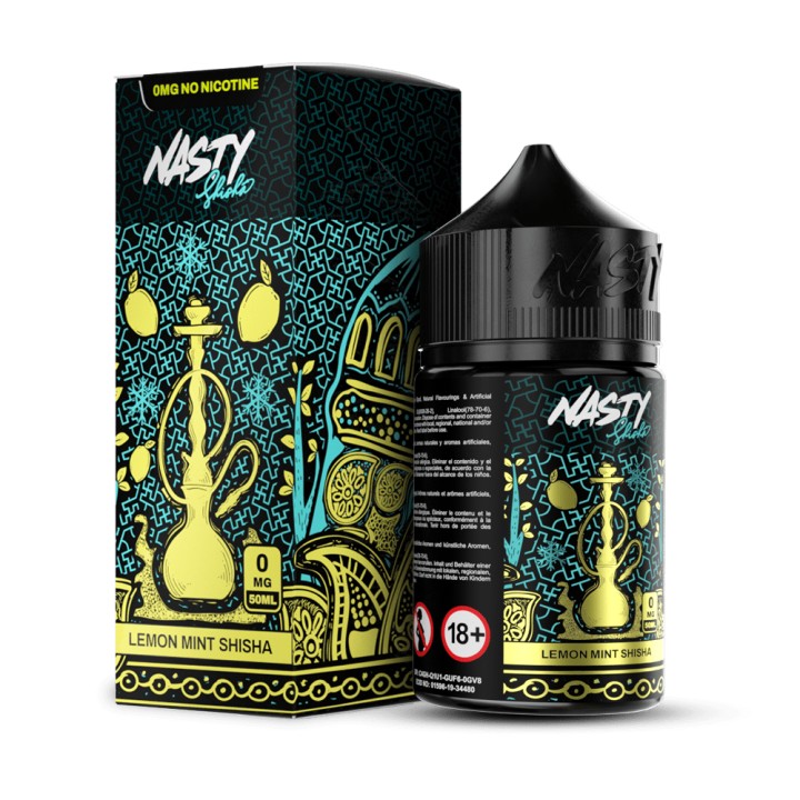Nasty Shisha Lemon Mint E Likit 0mg 50ml Nikotinsiz