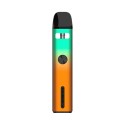 Uwell Caliburn G2 Pod Mod turuncu-yeşil degrade renkli, şık elektronik sigara.