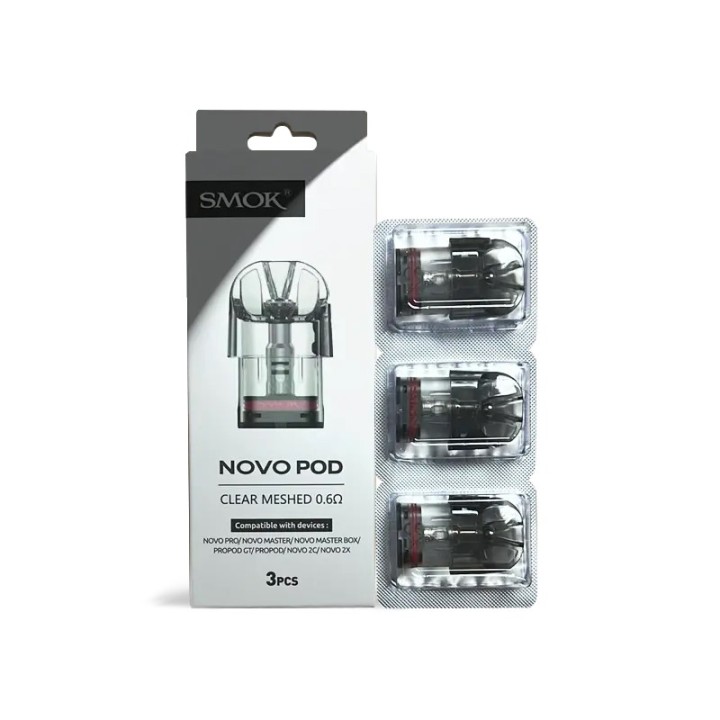 Smok Novo Clear Meshed 0.6Ω Kartuş 3'lü Paket