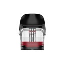 Vaporesso Luxe Q Kartuş, siyah ağızlı, şeffaf gövdeli yedek pod.