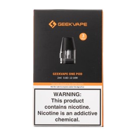 GeekVape Aegis One 3'lü Kartuş 0.8Ω Pod, Siyah Kutu Ambalajı