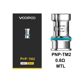 Voopoo PnP-TM2 Coil 0.8ohm MTL bobin, 5'li paket.