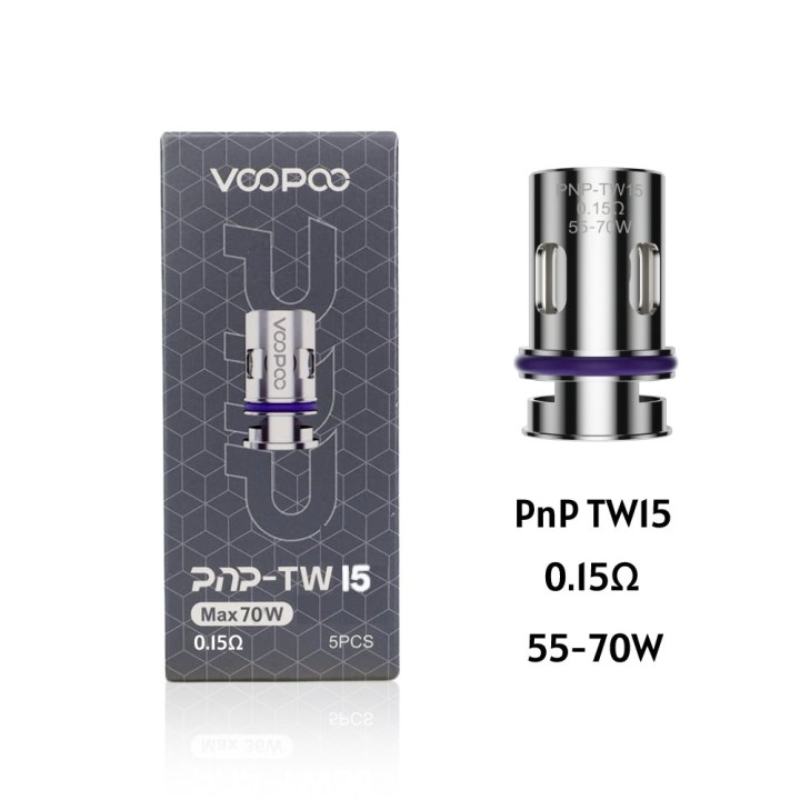 Voopoo PnP-TW15 Coil 0.15 Ohm 55-70W yedek bobin paketi