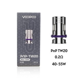 Voopoo PnP TW20 Coil 0.2ohm, 40-55W, 5 Adet Paket