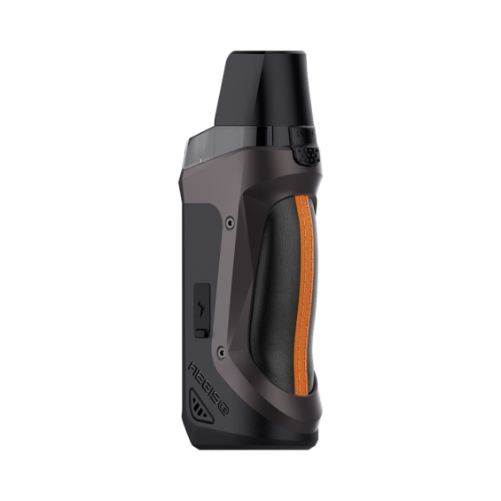 GeekVape Aegis Boost LE Pod Mod Koyu Gri Turuncu Detaylı