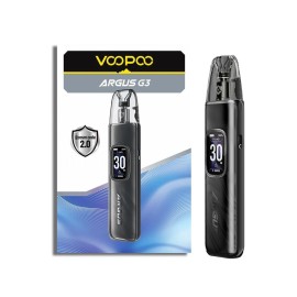 Voopoo Argus G3 Pod Mod siyah dijital ekranlı elektronik sigara cihazı.