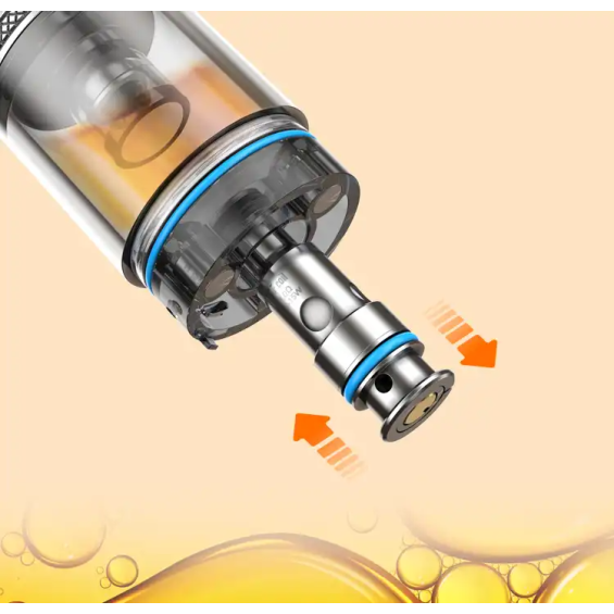 Aspire Flexus AIO Pod Mod coil değişimi gösterimi, metalik bobin.