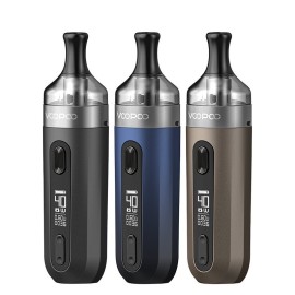 Voopoo Kit V Suit Pod Mod Siyah, Mavi, Kahverengi renk seçenekleri.