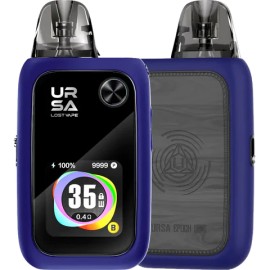 Lost Vape Ursa Epoch Pod Mod mavi renkli, ekranlı, elektronik sigara cihazı.