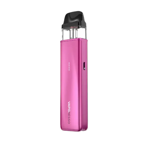 Vaporesso XROS 5 Mini Pod Mod pembe renkli, kompakt elektronik sigara.