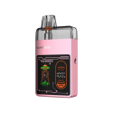 Vaporesso Eco Nano Pro Pod Mod pembe renkli, UFO grafikli dijital ekranlı.