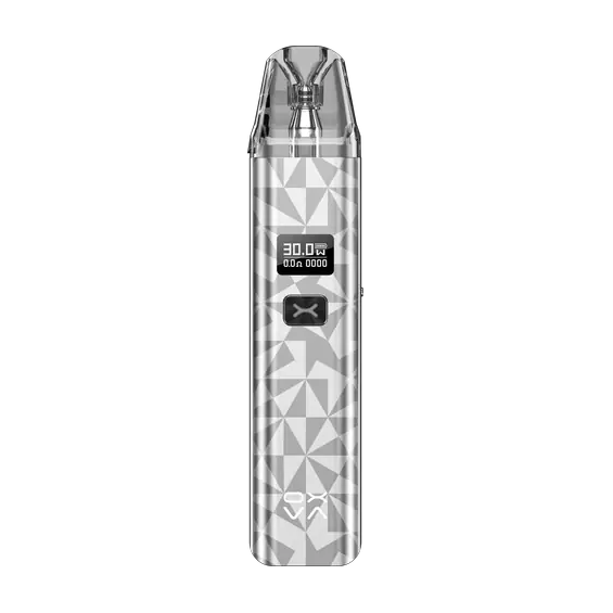 OXVA Xlim Classic Pod Mod, Gümüş Geometrik Desenli, Dijital Ekranlı