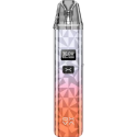 OXVA Xlim Classic Pod Mod, ekranlı, renkli geometrik desenli vape cihazı.