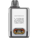 Vaporesso Vibe Nano Pro Pod Mod gümüş renkli, dijital ekranlı elektronik sigara.