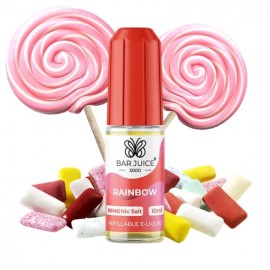 Bar Juice Rainbow Salt Likit 20MG 10ml, şeker arka planlı e-likit.
