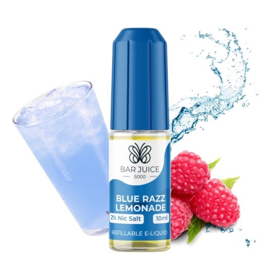 Bar Juice Blue Razz Limonade Salt Likit 10ml, mavi ahududu aromalı e-likit.