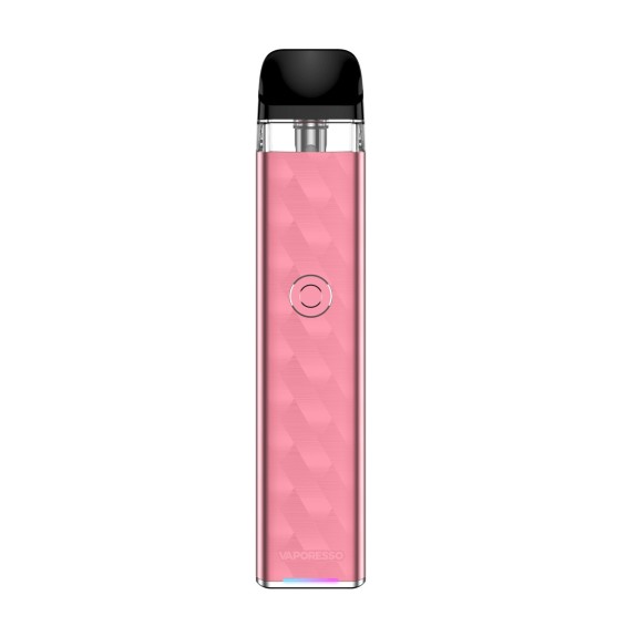 Vaporesso XROS 3 Pod Mod pembe renkli, elmas desenli, kompakt elektronik sigara.