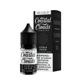 Coastal Clouds Citrus Peach Salt Likit 30ml Premium Vaporda Siyah Kutu