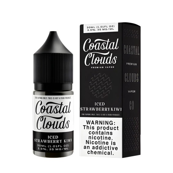 Coastal Clouds Iced Strawberry Kiwi Salt Likit | Coastal Clouds