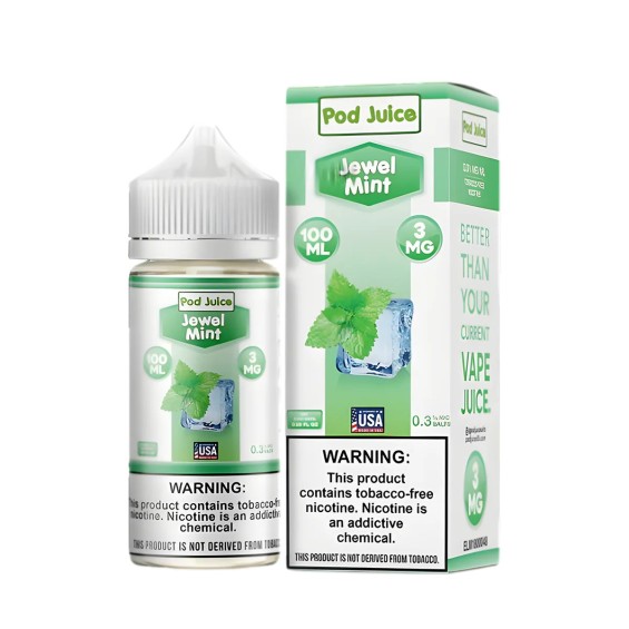 Pod Juice Jewel Mint E Likit 100ml 3mg Nane Aromalı Vape Likit