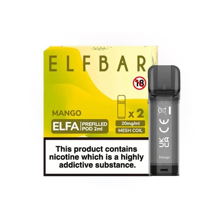 Elf Bar Elfa Mango Önceden Doldurulmuş Pod Kartuş 2'li Paket