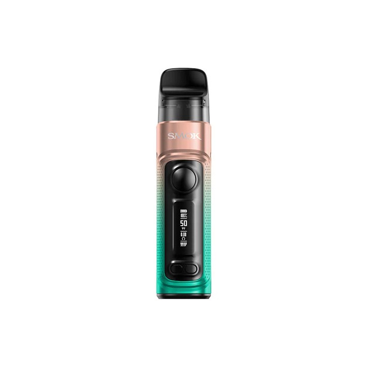 Smok RPM C Pod Mod, Rose Gold-Yeşil Degradeli, Dijital Ekranlı Elektronik Sigara