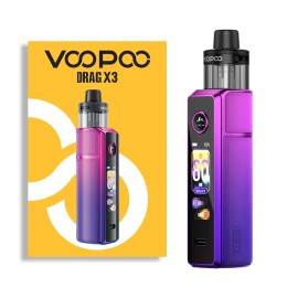 Voopoo Drag X3 Pod Mod Mor-Mor Örnekli, E-Sigara Cihazı